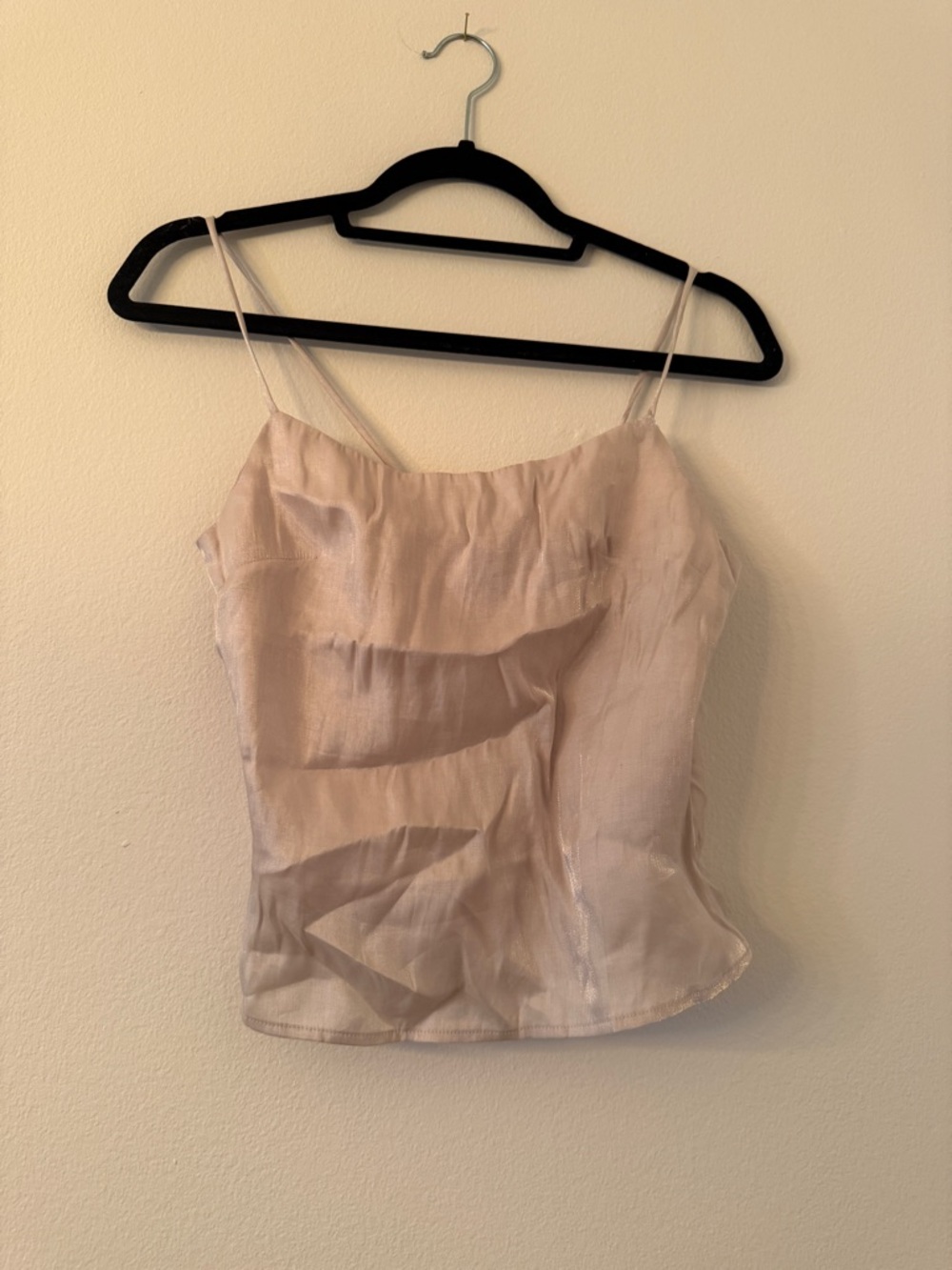 H&M Silver Satin Cami Tank
